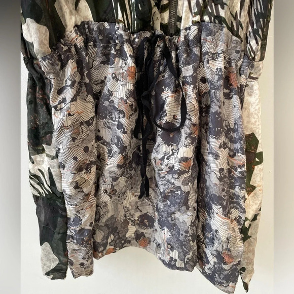 EDUN, women’s XS, black and gray printed mini dress with offset zipper front EUC - Picture 4 of 11